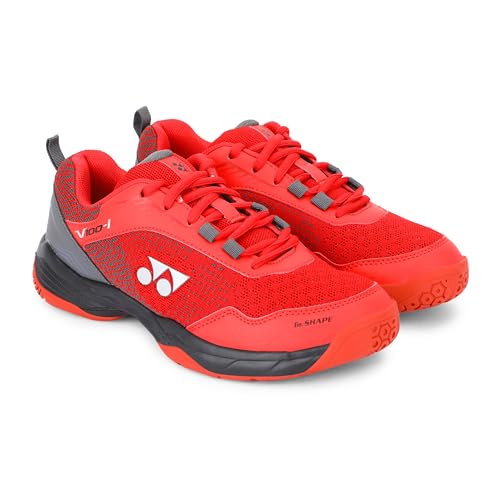 YONEX Unisex-Adult Badminton Shoes V100-I Red Velvet Night Shadow, UK8