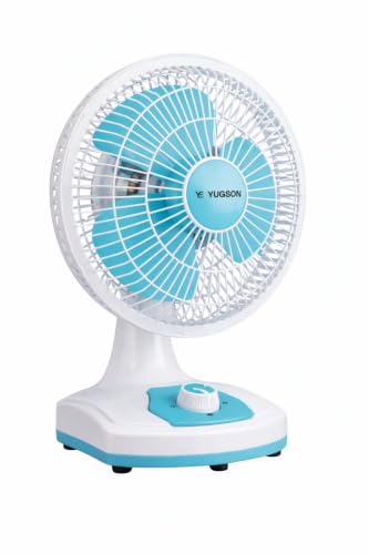 Yugson SwiftAir Wall cum Table Fan with 12 Months Warranty Silent Operation 300 mm Table Fan (Black & Mint Green | Pack of 1) (White & Blue)