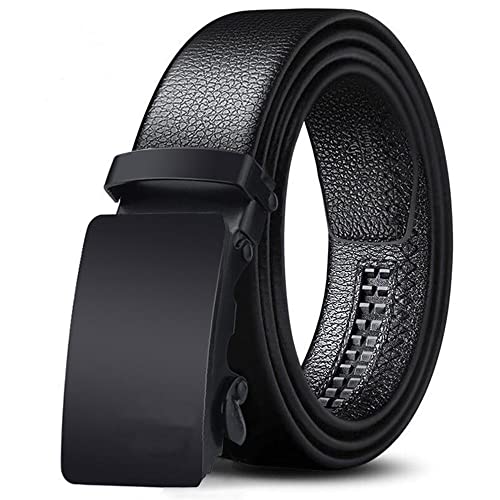 ZORO Men's Vegan Leather Belt for Men, Formal/Casual,Autolock,Black | Fit on up to 38 Inches Waist size (Black 51, 1)